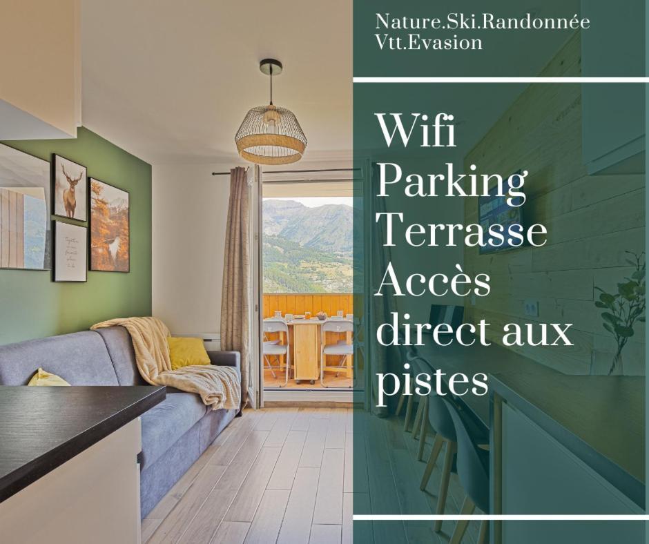 Studio De Charme Avec Vue Sur Le Val D'Allos, Parking Et Wifi Gratuit Eksteriør billede